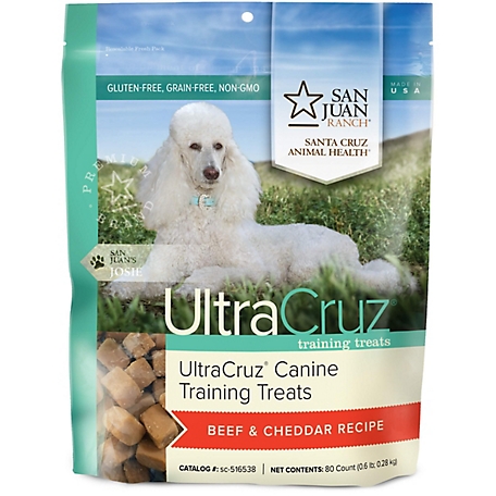 UltraCruz Canine Training Treats for Dogs, Beef and Cheddar Recipe, 80 ct.