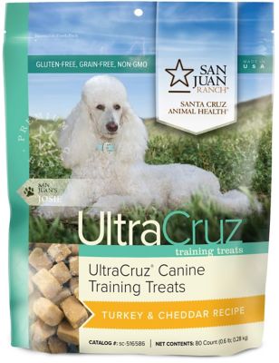 UltraCruz Canine Training Treats for Dogs, Turkey and Cheddar Recipe, 80 ct.