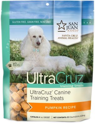 UltraCruz Canine Training Treats for Dogs, Pumpkin Recipe, 80 count