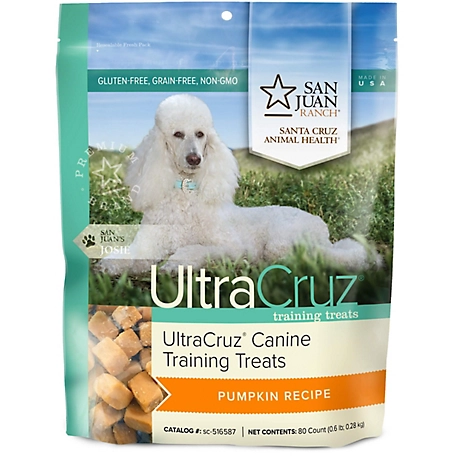 UltraCruz Canine Training Treats for Dogs, Pumpkin Recipe, 80 ct.