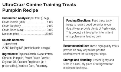 Image showing  Pumpkin Recipe Dog Training Treats, 80 ct.