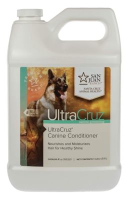 UltraCruz Canine Conditioner for Dogs, 1 gal. I haven't used a conditioner before on my corgi because I was afraid it might make her coat look greasy