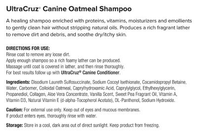 Image showing  Canine Oatmeal Shampoo for Dogs, 32 oz.