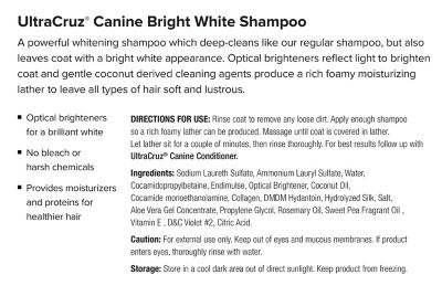 Image showing  Canine Bright White Shampoo for Dogs, 16 oz.