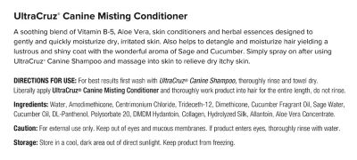 Image showing  Canine Sage/Cucumber Scented Misting Dog Conditioner for Dogs, 32 oz.