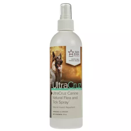 UltraCruz Canine Natural Flea and Tick Spray for Dogs 16 oz. Dog Flea & Tick Sprays Wipes & Powder