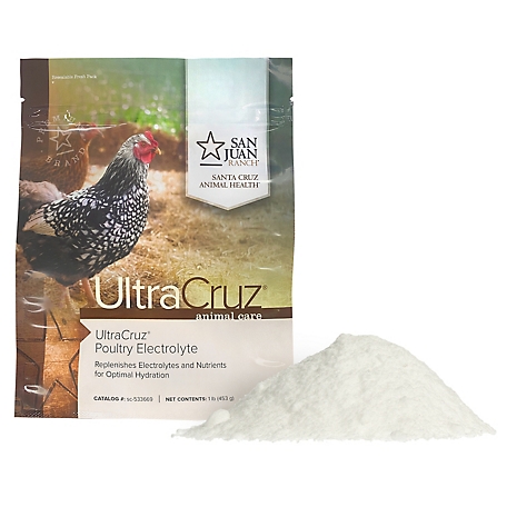 UltraCruz Poultry Electrolyte Supplement for Chickens, 1 lb.
