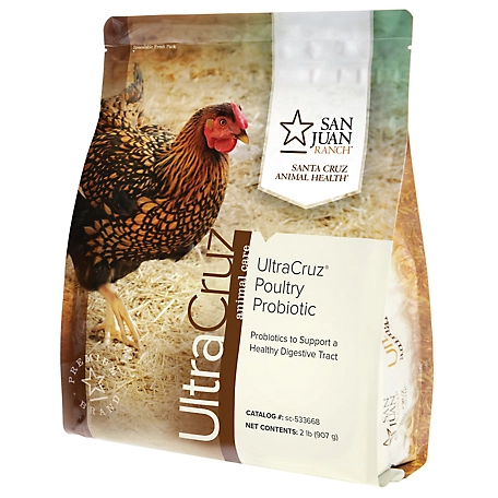 UltraCruz Poultry Probiotic Supplement for Chickens, 2 lb.