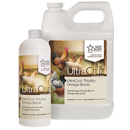 UltraCruz Poultry Omega Boost Supplement for Chickens 1 gal.