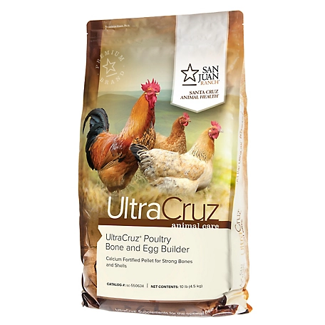 UltraCruz Poultry Bone and Egg Builder Supplement for Chickens, 10 lb.