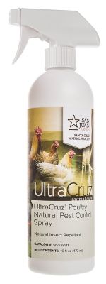 UltraCruz Poultry Natural Pest Control Fly Spray for Chickens, 16 oz