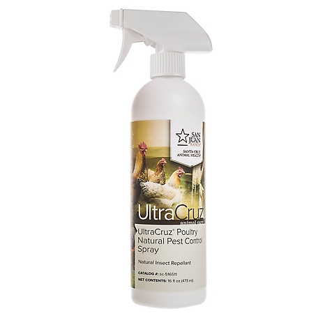 UltraCruz Poultry Natural Pest Control Fly Spray for Chickens, 16 oz