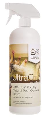 UltraCruz Poultry Natural Pest Control Fly Spray for Chickens, 32 oz