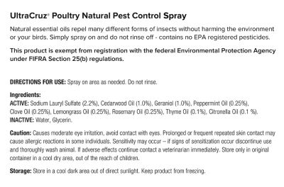Image showing  Poultry Natural Pest Control Fly Spray for Chickens, 32 oz.