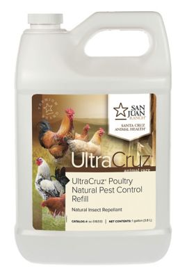 UltraCruz Poultry Natural Pest Control Fly Spray for Chickens, 1 gal. Pest Control Refill