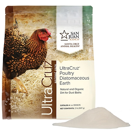 UltraCruz Poultry Diatomaceous Earth for Chickens, 2 lb.