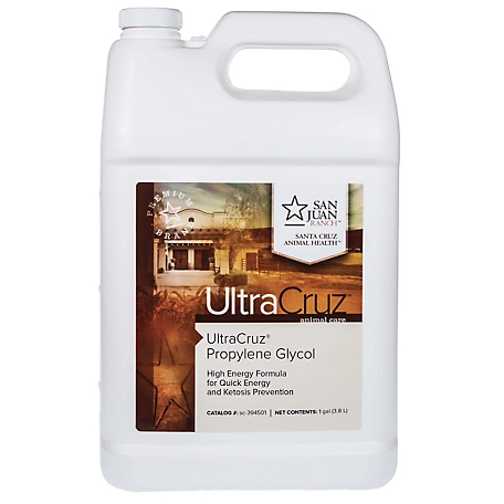 UltraCruz Propylene Glycol for Cattle, Goats, Sheep and Pigs, 1 gal.