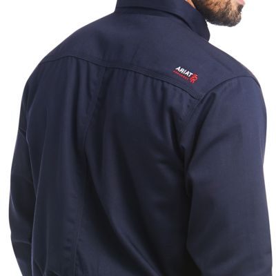 Image showing  Men's FR Flame-Resistant Solid Long-Sleeve Work Shirt
