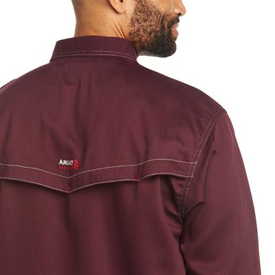 Image showing  Men's Flame-Resistant Vented Collared Long-Sleeve Work Shirt