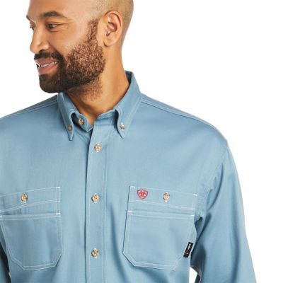 Image showing  Men's Flame-Resistant Vented Collared Long-Sleeve Work Shirt