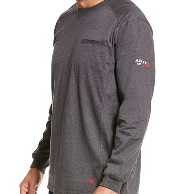 Image showing  Men's FR Air Crew Neck Long-Sleeve Work T-Shirt