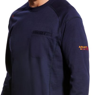 Image showing  Men's FR Air Crew Neck Long-Sleeve Work T-Shirt