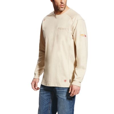 Ariat Men's FR Air Crew Neck Long-Sleeve Work T-Shirt
