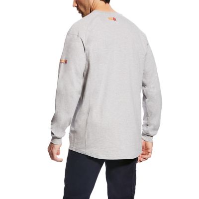 Image showing 1 th Ariat Men's FR Air Crew Neck Long-Sleeve Work T-Shirt