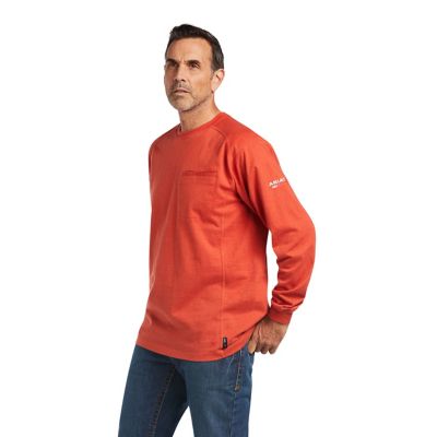 Ariat Men's FR Air Crew Neck Long-Sleeve Work T-Shirt