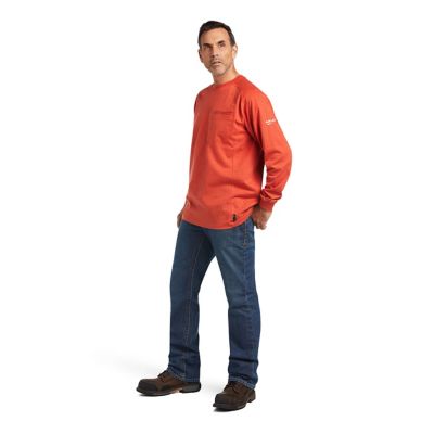 Image showing  Men's FR Air Crew Neck Long-Sleeve Work T-Shirt