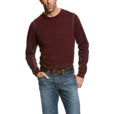 Image showing 0 th Ariat Men's Long-Sleeve FR AC Crew Work T-Shirt