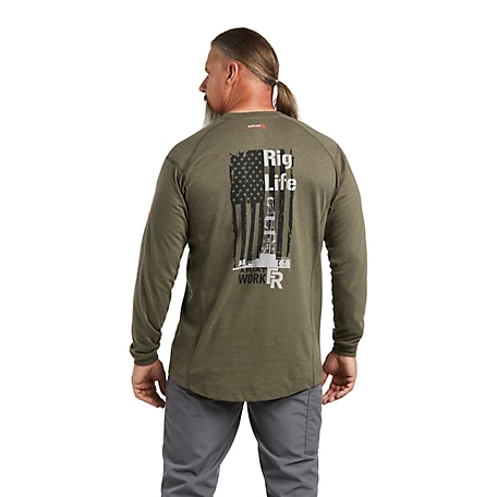 Ariat Men's Long-Sleeve FR Air Rig Life Work T-Shirt