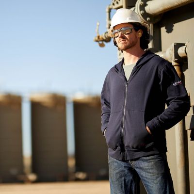 Image showing 1 th Ariat Men's FR Full-Zip Work Hoodie