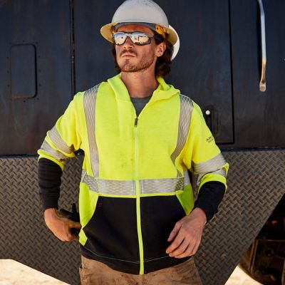 Image showing  Men's FR Hi-Vis Full-Zip Work Hoodie