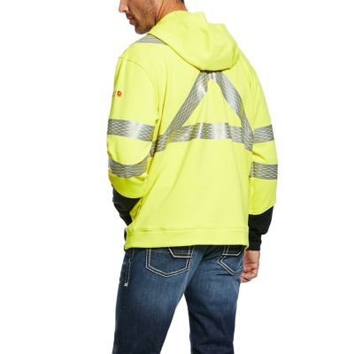 Image showing 1 th Ariat Men's FR Hi-Vis Full-Zip Work Hoodie