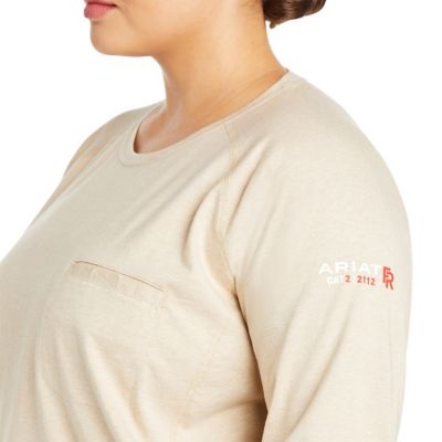 Image showing  Women's FR Air Crew Neck Long-Sleeve Work T-Shirt