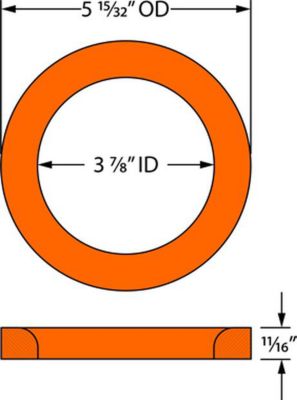 Image showing  Urethane Pop-Up Valve Gasket