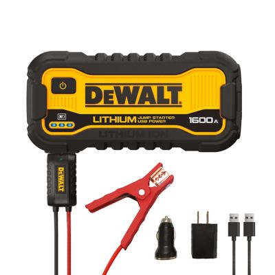 DeWALT 1,600A Peak Lithium Jump Starter with USB Power Station