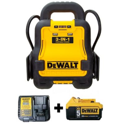 DeWALT Professional Battery Booster Kit with 20V Lithium Battery Pack Plus Charger