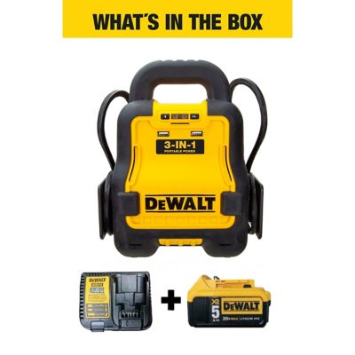 Image showing  Professional Battery Booster Kit with 20V Lithium Battery Pack Plus Charger