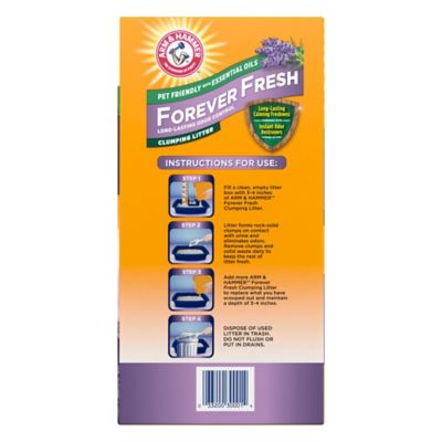 Image showing 3 th Arm & Hammer Forever Fresh Clumping Cat Litter Lavender, MultiCat 40 lb., Pet Friendly with Essential Oils