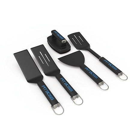 Pit Boss 5 pc. Ultimate Griddle Tool Kit, Includes Spatulas, Scraper and Brush