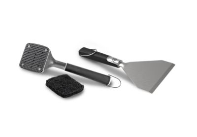 Image showing  Soft-Touch Griddle Cleaning Set, Includes Brush Scraper and 4 Pads