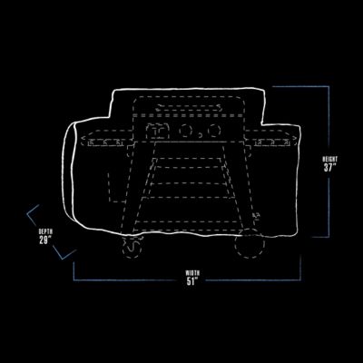 Image showing  Griddle Cover for 2-Burner Ultimate Lift-Off Griddles, Black