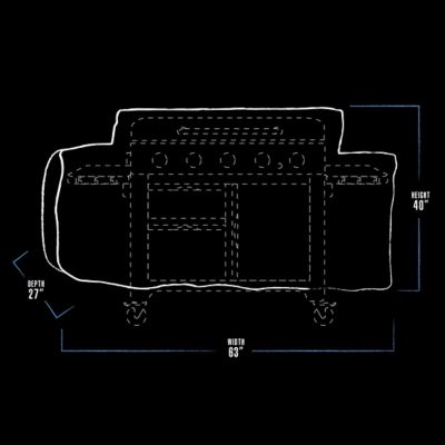 Image showing  Ultimate Griddle Cover for 5-Burner Griddles