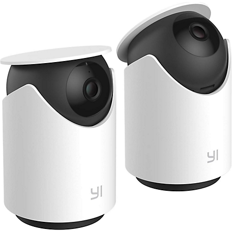 YI Indoor H60 Security Smart Wi-Fi Dome Cameras, 2-Pack
