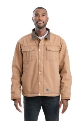 Image showing  Men's Vintage Washed Duck Sherpa-Lined Jacket