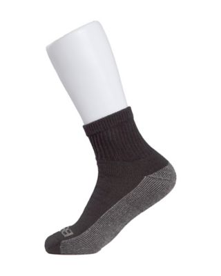 Berne Men's Everyday Work Quarter Socks, 3-Pack, SK107BK