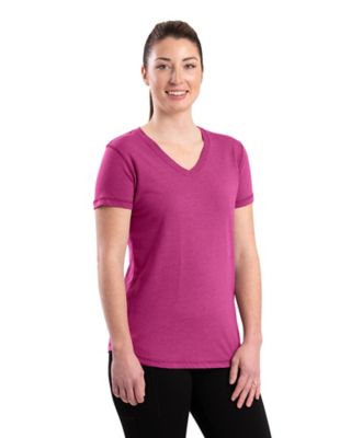 Image showing Berne Women's Performance V-Neck Short-Sleeve T-Shirt