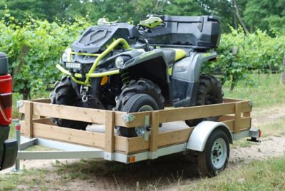 Image showing  5 ft. x 8 ft. Single Axle Galvalume Stirling Kit Trailer, 1,250 lb. Max Capacity